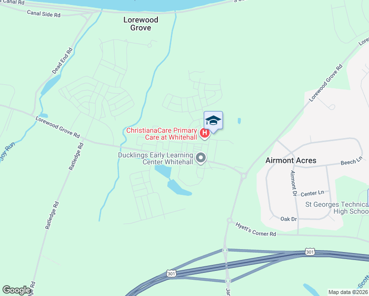 map of restaurants, bars, coffee shops, grocery stores, and more near 541 Wheelmen Street in Middletown