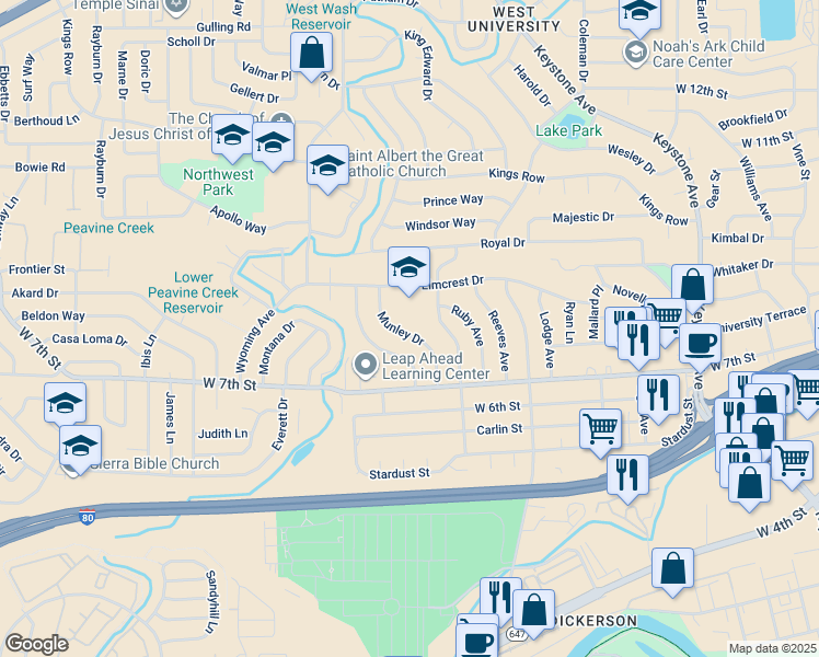 map of restaurants, bars, coffee shops, grocery stores, and more near 855 Mc Donald Drive in Reno