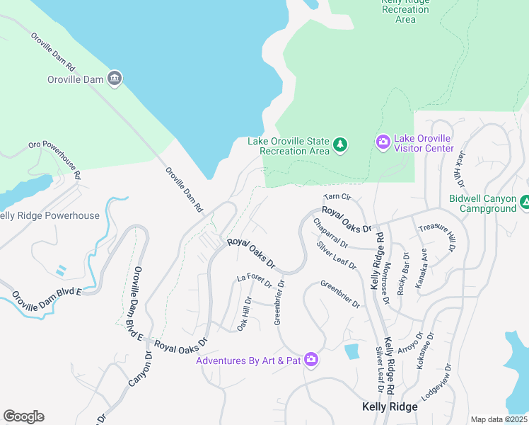 map of restaurants, bars, coffee shops, grocery stores, and more near Beckwourth Way in Oroville East