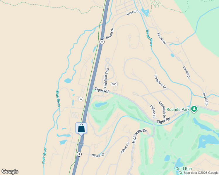 map of restaurants, bars, coffee shops, grocery stores, and more near 16 Linden Lane in Breckenridge
