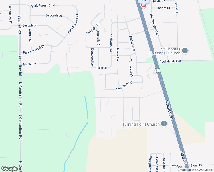 map of restaurants, bars, coffee shops, grocery stores, and more near 3940 Hancock Court in Franklin