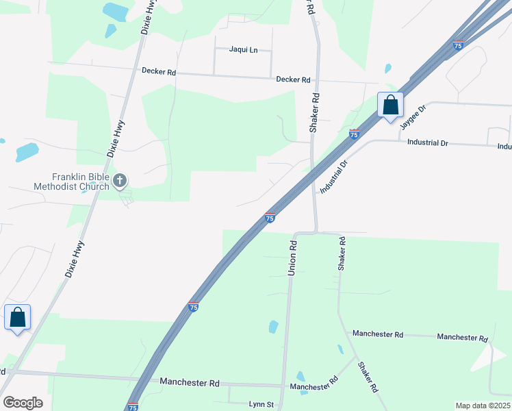 map of restaurants, bars, coffee shops, grocery stores, and more near 170 Pleasant Hill Boulevard in Franklin