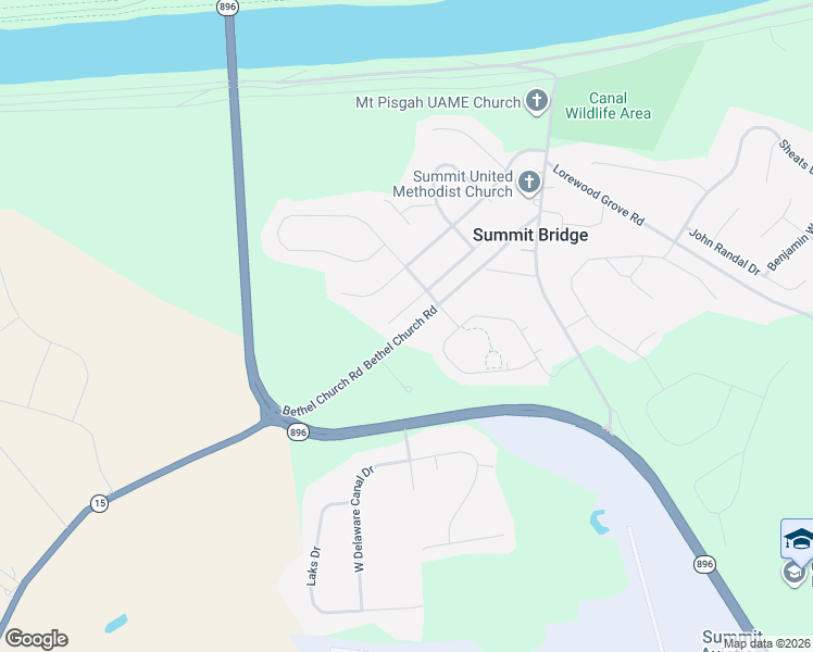 map of restaurants, bars, coffee shops, grocery stores, and more near 103 West Cedarwood Drive in Middletown