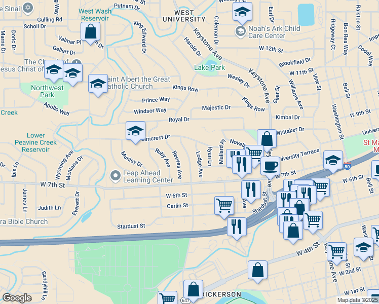 map of restaurants, bars, coffee shops, grocery stores, and more near 810 Stoker Avenue in Reno