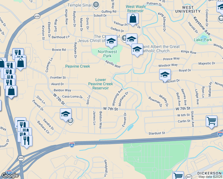 map of restaurants, bars, coffee shops, grocery stores, and more near in Reno