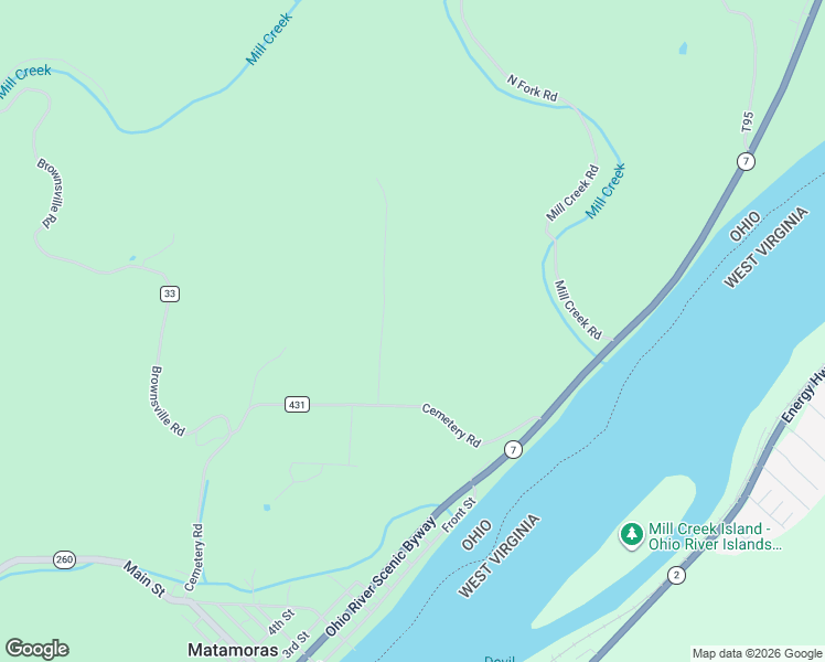 map of restaurants, bars, coffee shops, grocery stores, and more near 170 T451 in Matamoras