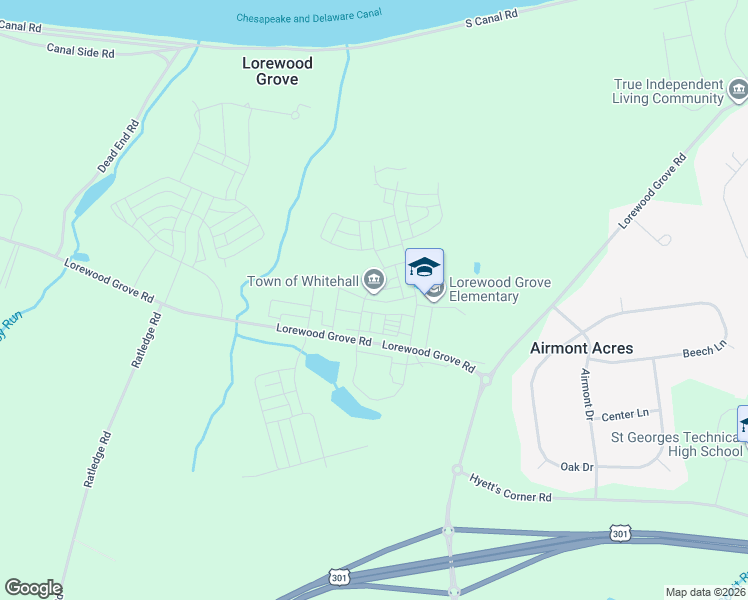 map of restaurants, bars, coffee shops, grocery stores, and more near 523 Wheelmen Street in Middletown