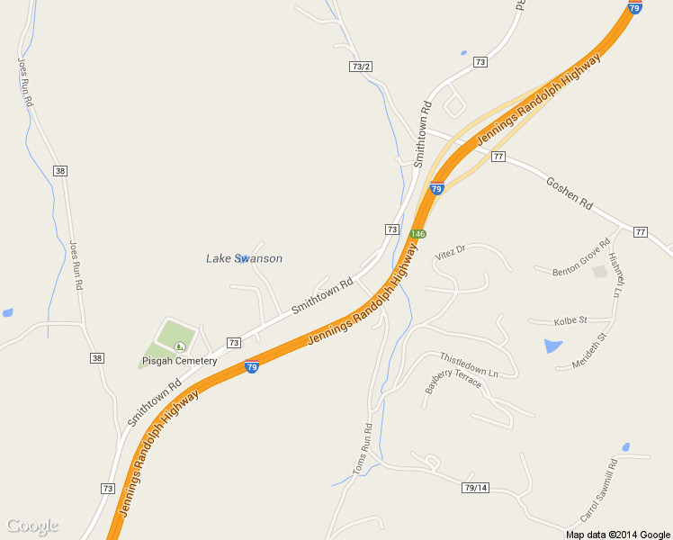 map of restaurants, bars, coffee shops, grocery stores, and more near 2556 Smithtown Road in Morgantown