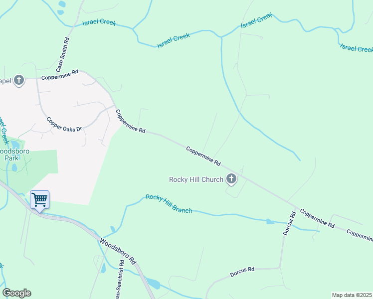 map of restaurants, bars, coffee shops, grocery stores, and more near in Woodsboro