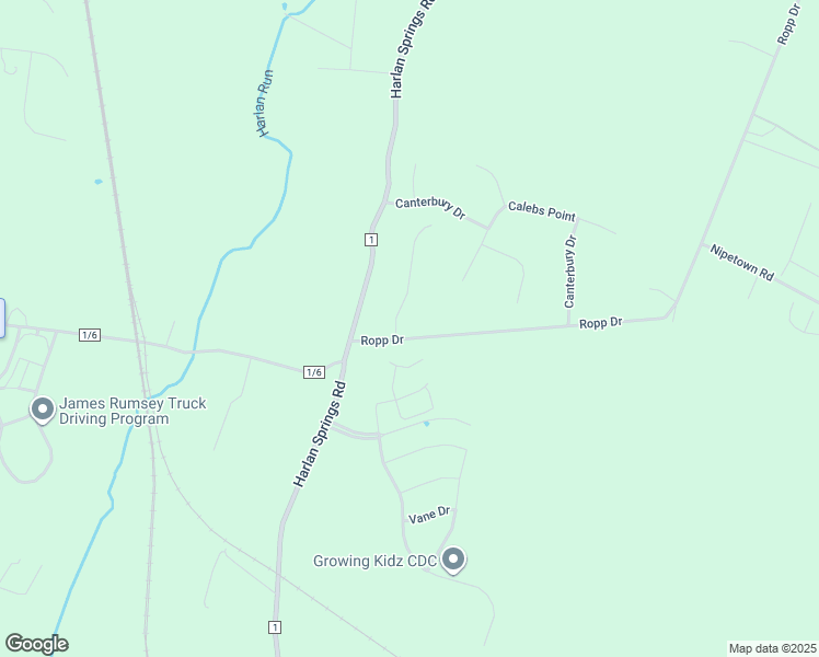 map of restaurants, bars, coffee shops, grocery stores, and more near 24 Capricorn Drive in Martinsburg