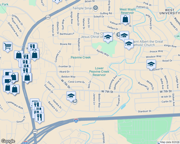 map of restaurants, bars, coffee shops, grocery stores, and more near 970 Beldon Way in Reno