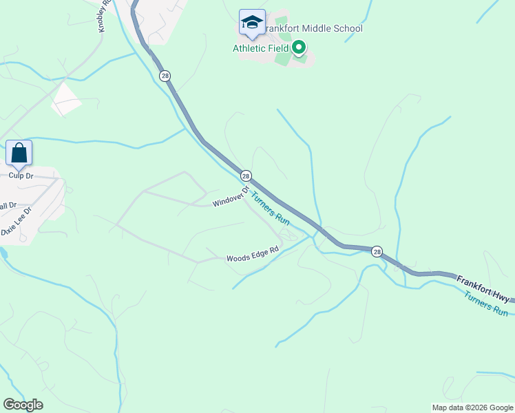 map of restaurants, bars, coffee shops, grocery stores, and more near 252 Eastridge Lane in Fort Ashby