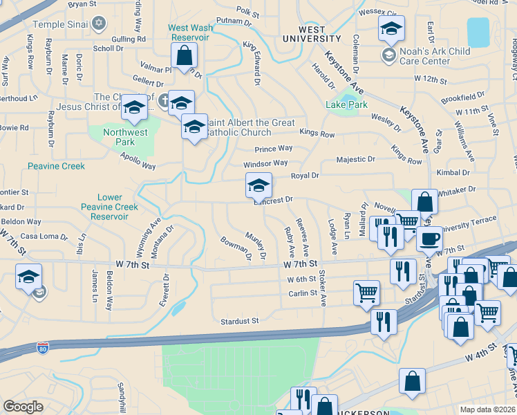 map of restaurants, bars, coffee shops, grocery stores, and more near 855 Mc Donald Drive in Reno