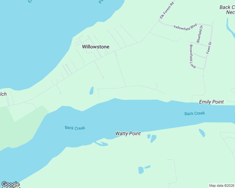 map of restaurants, bars, coffee shops, grocery stores, and more near 60 South Shore Road in Elkton