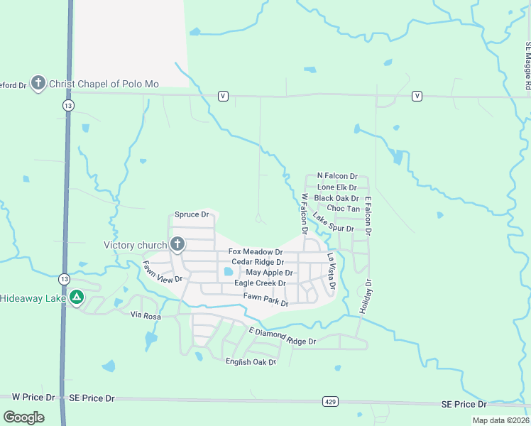 map of restaurants, bars, coffee shops, grocery stores, and more near 8346 Southeast Whitetail Road in Polo