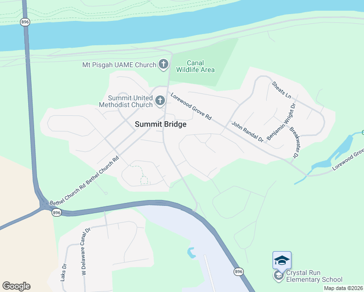 map of restaurants, bars, coffee shops, grocery stores, and more near 138 Green Forest Drive in Middletown