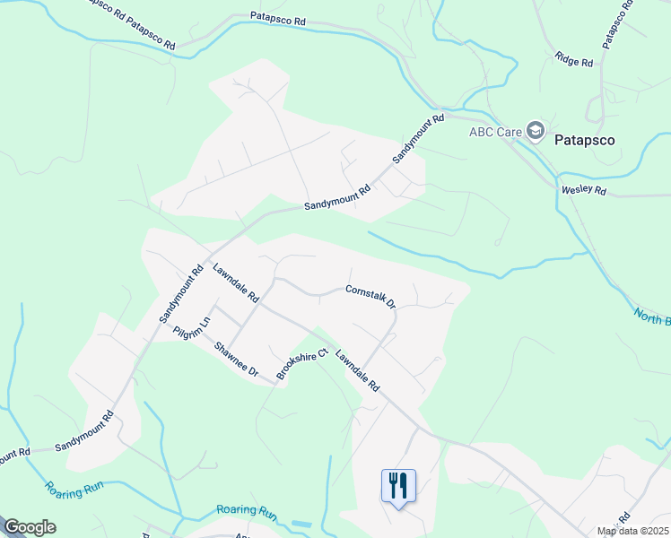 map of restaurants, bars, coffee shops, grocery stores, and more near 1404 Blackfoot Court in Finksburg
