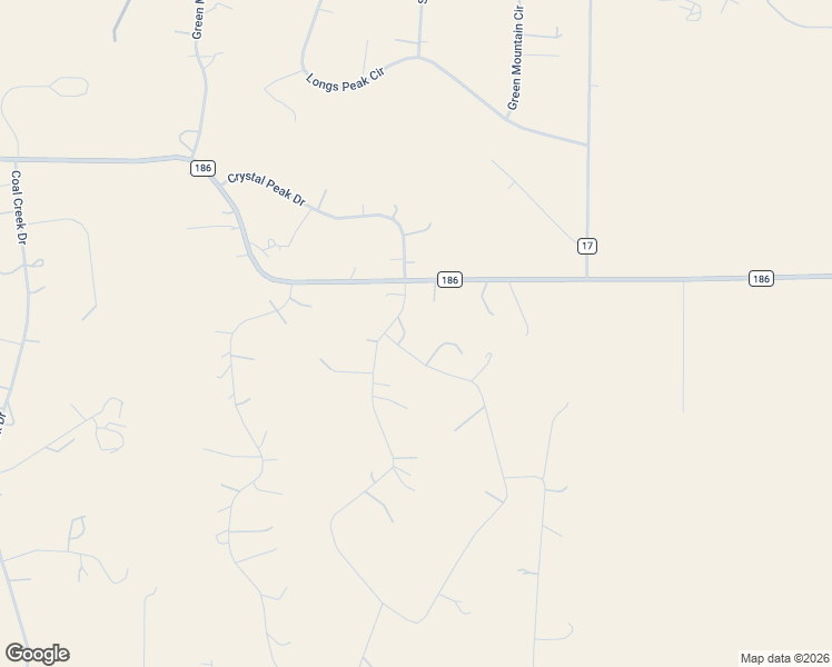 map of restaurants, bars, coffee shops, grocery stores, and more near 45922 Summit Road in Parker