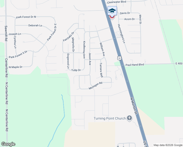 map of restaurants, bars, coffee shops, grocery stores, and more near 3967 Jason Avenue in Franklin