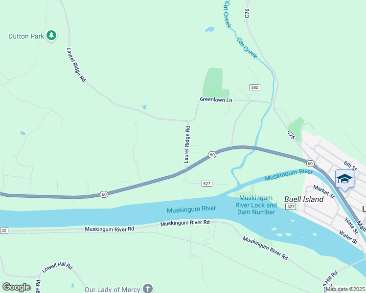 map of restaurants, bars, coffee shops, grocery stores, and more near 125 Laurel Ridge Road in Lowell