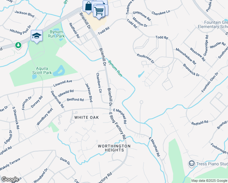 map of restaurants, bars, coffee shops, grocery stores, and more near 834 Ellicott Drive in Bel Air
