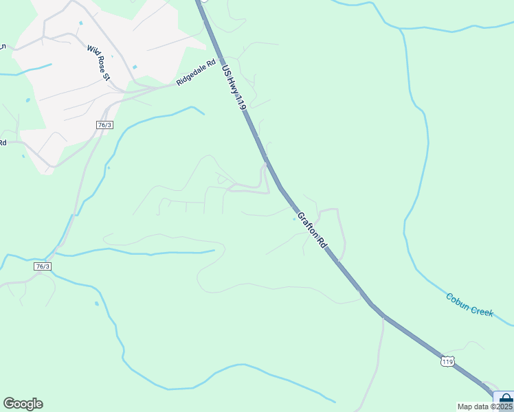 map of restaurants, bars, coffee shops, grocery stores, and more near 34 Humphreys Road in Morgantown