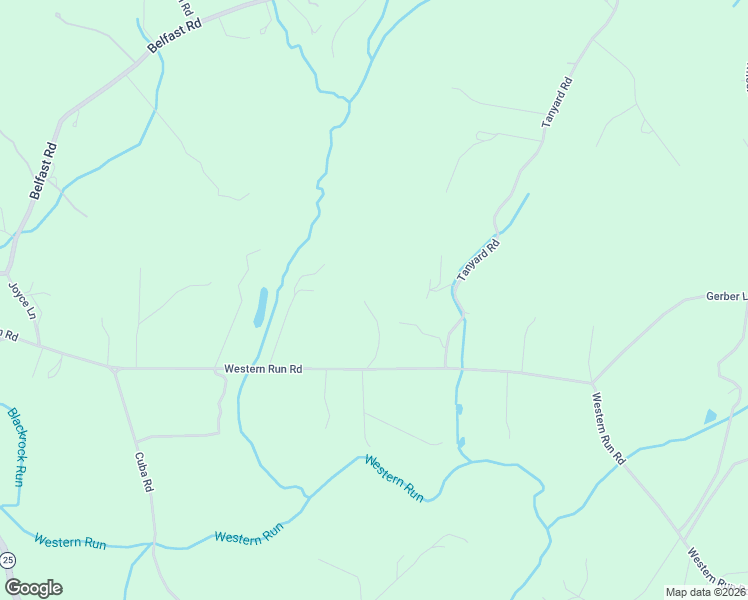 map of restaurants, bars, coffee shops, grocery stores, and more near 1730 Western Run Road in Cockeysville
