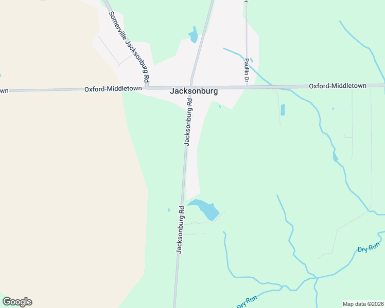 map of restaurants, bars, coffee shops, grocery stores, and more near 5802 Jacksonburg Road in Trenton