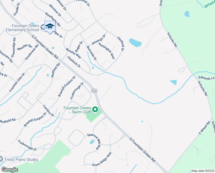 map of restaurants, bars, coffee shops, grocery stores, and more near 1619 Shady Tree Court in Bel Air