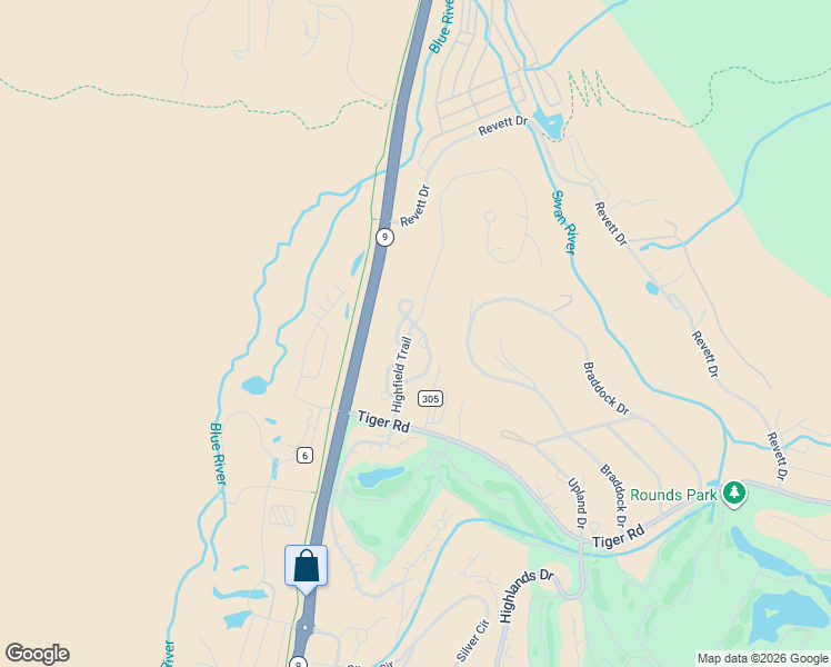 map of restaurants, bars, coffee shops, grocery stores, and more near 57 Linden Lane in Breckenridge