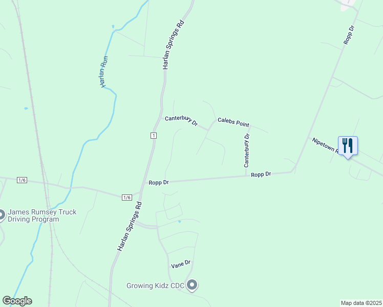 map of restaurants, bars, coffee shops, grocery stores, and more near in Martinsburg