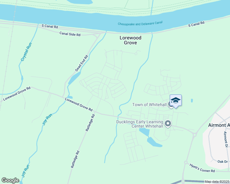map of restaurants, bars, coffee shops, grocery stores, and more near in Lorewood Grove