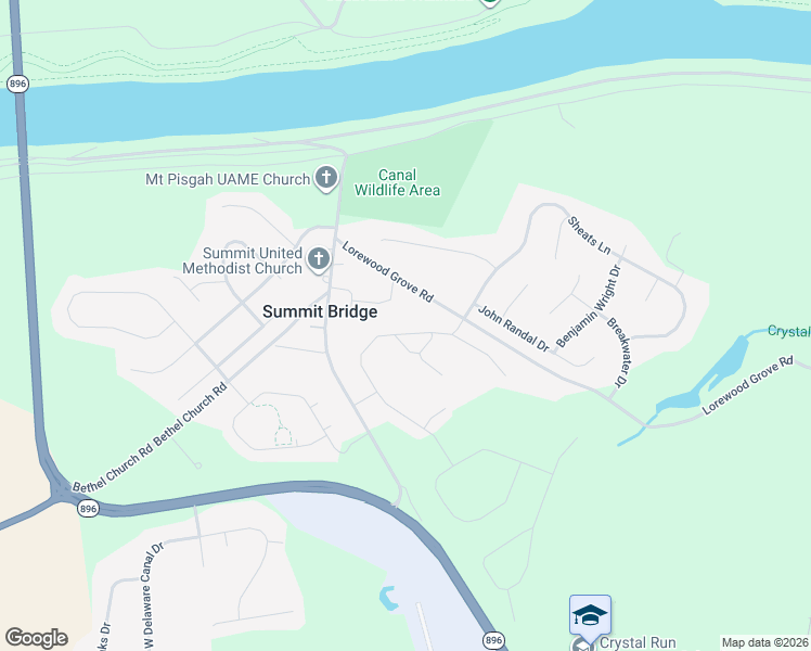 map of restaurants, bars, coffee shops, grocery stores, and more near 1542 Lorewood Grove Road in Middletown