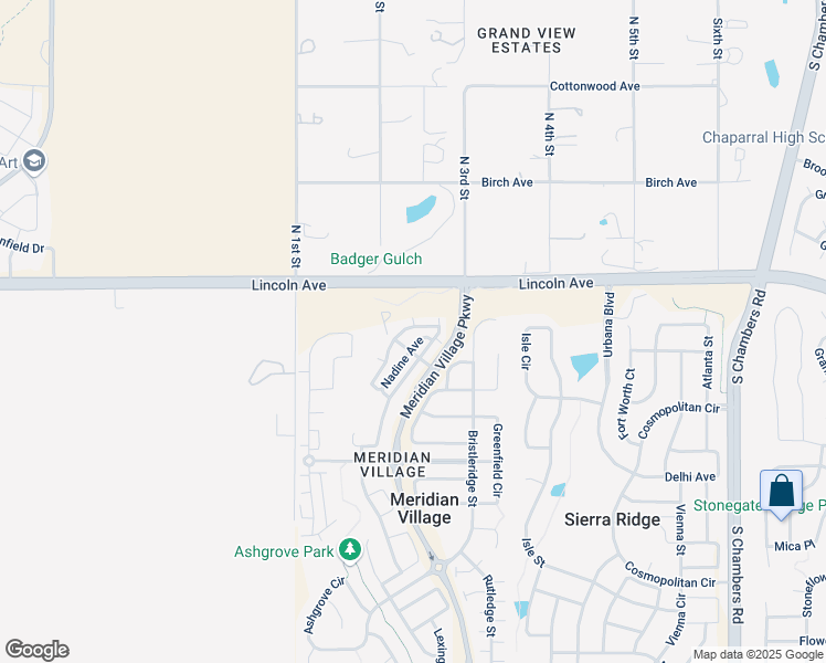 map of restaurants, bars, coffee shops, grocery stores, and more near 10005 Hough Point in Parker