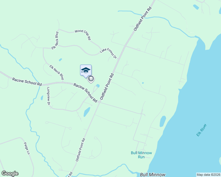 map of restaurants, bars, coffee shops, grocery stores, and more near 460 Oldfield Point Road in Elkton