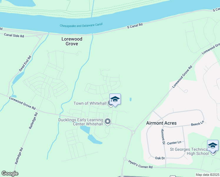 map of restaurants, bars, coffee shops, grocery stores, and more near 848 Mapleton Avenue in Middletown