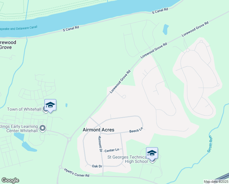 map of restaurants, bars, coffee shops, grocery stores, and more near 776 Lorewood Grove Road in Middletown