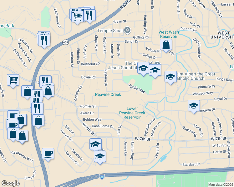 map of restaurants, bars, coffee shops, grocery stores, and more near 3040 Slater Avenue in Reno