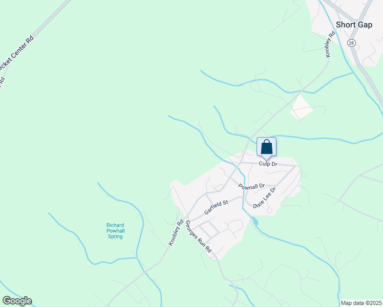 map of restaurants, bars, coffee shops, grocery stores, and more near 11 Felton Lane in Keyser