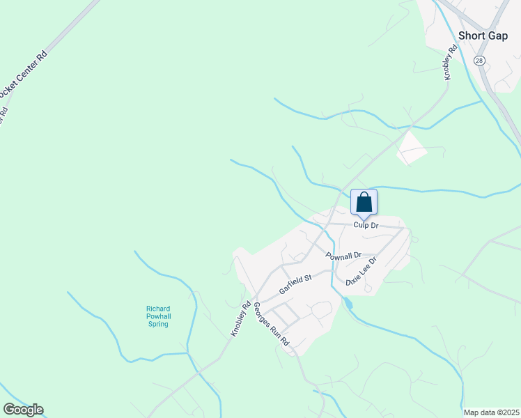 map of restaurants, bars, coffee shops, grocery stores, and more near 11 Felton Lane in Keyser