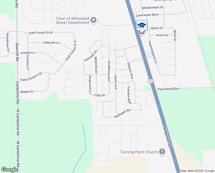 map of restaurants, bars, coffee shops, grocery stores, and more near 4018 Knollwood Avenue in Franklin