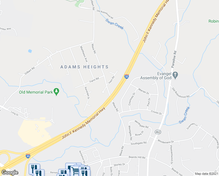 map of restaurants, bars, coffee shops, grocery stores, and more near 827 Maxa Road in Aberdeen