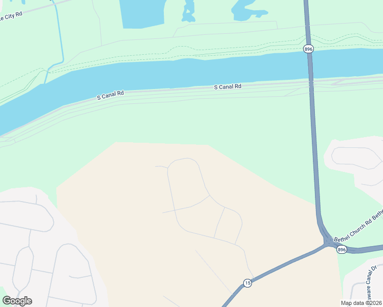 map of restaurants, bars, coffee shops, grocery stores, and more near South Canal Road in Middletown