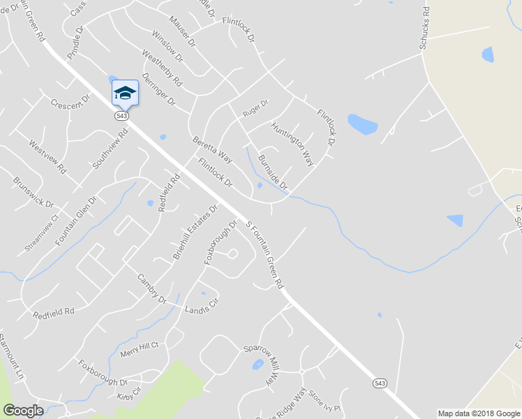 map of restaurants, bars, coffee shops, grocery stores, and more near 805 Flintlock Drive in Bel Air