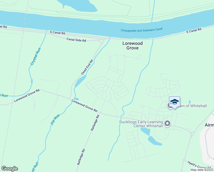 map of restaurants, bars, coffee shops, grocery stores, and more near 544 Lewes Landing Road in Middletown