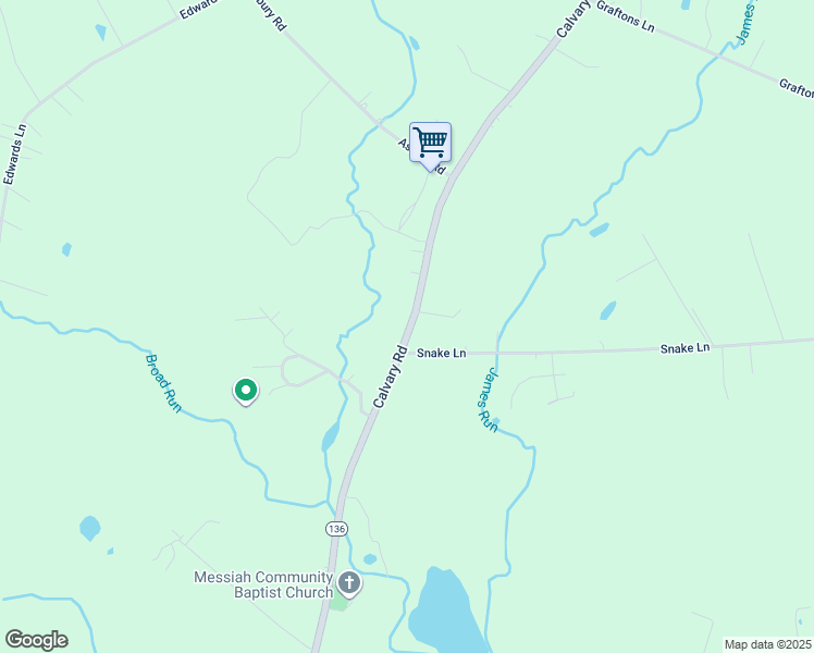 map of restaurants, bars, coffee shops, grocery stores, and more near 1006 Calvary Road in Churchville