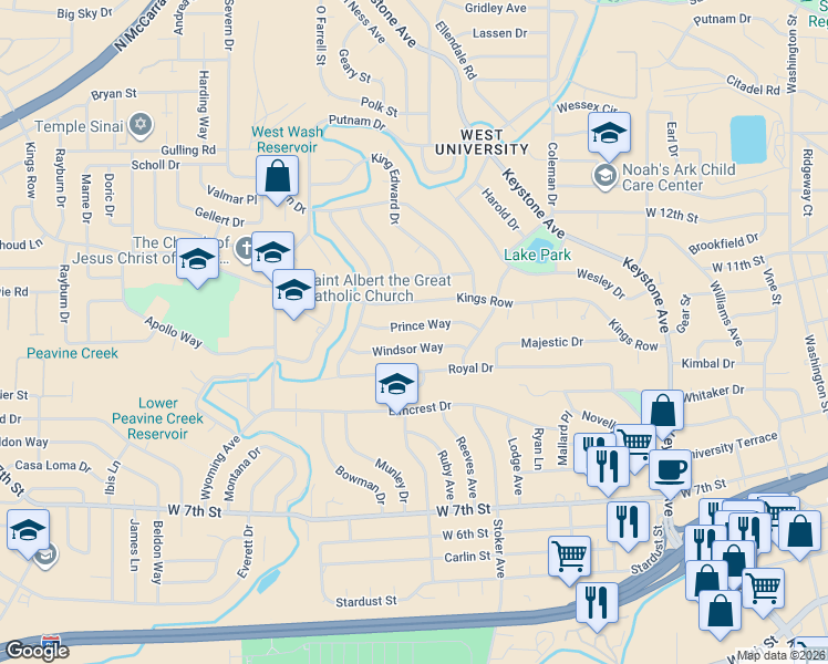 map of restaurants, bars, coffee shops, grocery stores, and more near 1985 Windsor Way in Reno