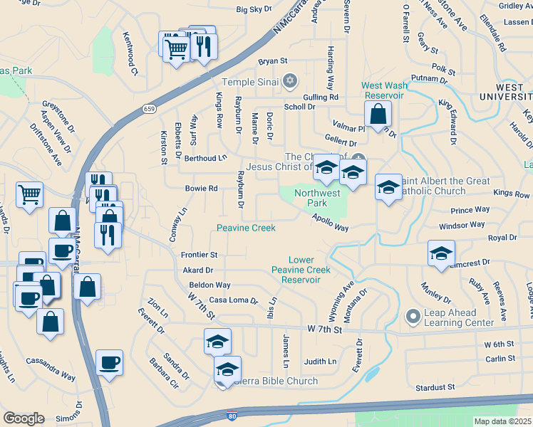 map of restaurants, bars, coffee shops, grocery stores, and more near 3040 Slater Avenue in Reno