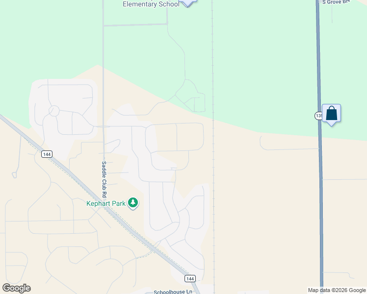 map of restaurants, bars, coffee shops, grocery stores, and more near 3623 Merchmont Road in Bargersville