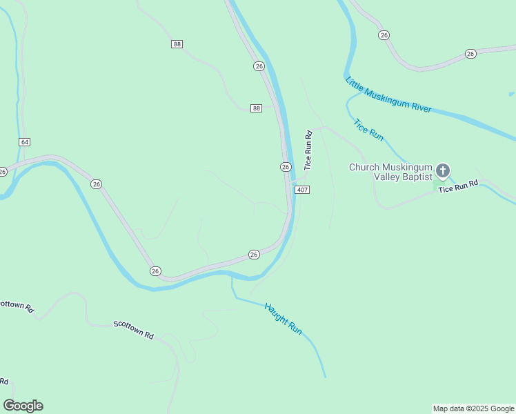 map of restaurants, bars, coffee shops, grocery stores, and more near 21825 Ohio 26 in Rinard Mills